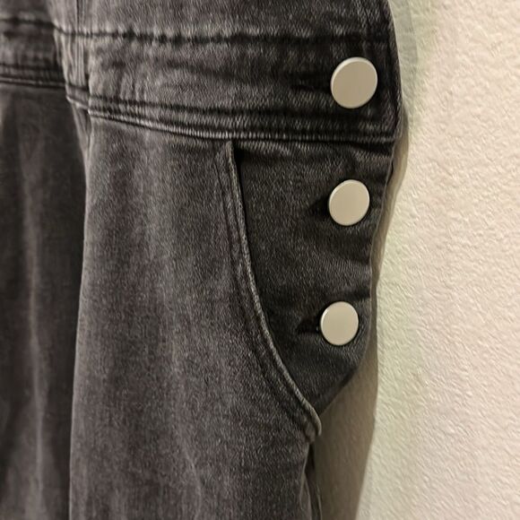 BDG Urban Outfitters Washed Black Denim Stretch Jean Overalls Small‌‌‌‌‌‌‌‌‌‌ - Picture 5 of 15